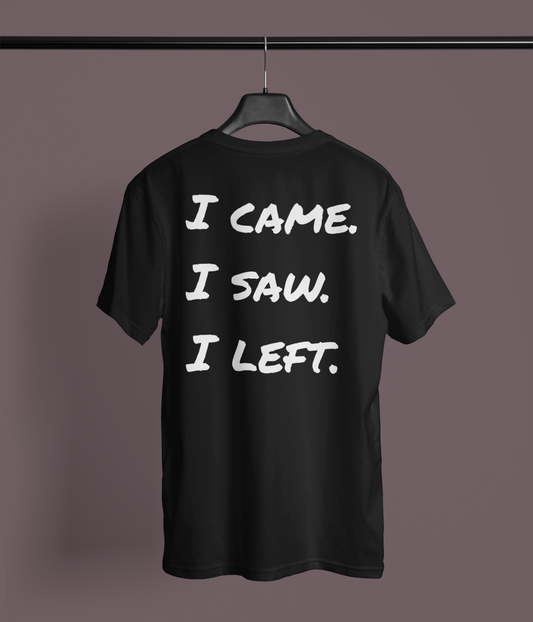 I Came. I Saw. I Left.